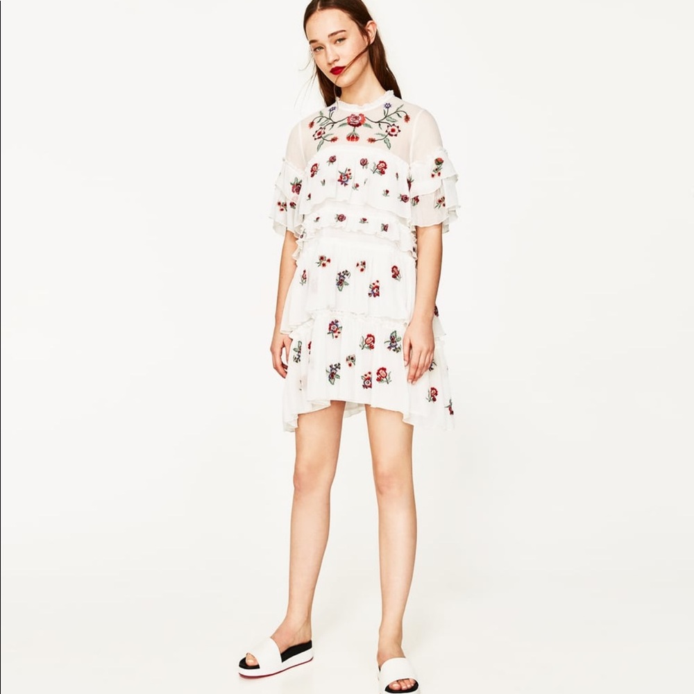 Zara floral dress, condition- as new